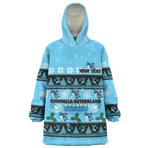 Cronulla-Sutherland Sharks Christmas Custom Snug Hoodie - Special Ugly Christmas Snug Hoodie Cronulla-Sutherland Sharks Christmas Custom Snug Hoodie - Special Ugly Christmas Snug Hoodie