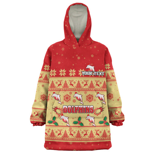 Redcliffe Dolphins Christmas Custom Snug Hoodie - Special Ugly Christmas Snug Hoodie Redcliffe Dolphins Christmas Custom Snug Hoodie - Special Ugly Christmas Snug Hoodie