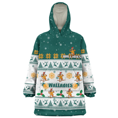 Australia Wallabies Christmas Custom Snug Hoodie - Special Ugly Christmas Snug Hoodie