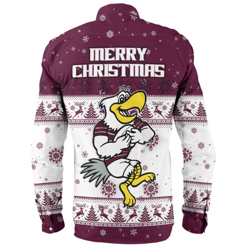 Manly Warringah Sea Eagles Christmas Custom Long Sleeve Shirt - Special Ugly Christmas Long Sleeve Shirt Manly Warringah Sea Eagles Christmas Custom Long Sleeve Shirt - Special Ugly Christmas Long Sleeve Shirt