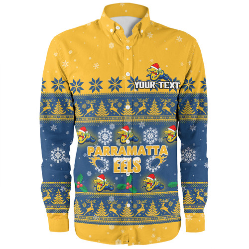 Parramatta Eels Christmas Custom Long Sleeve Shirt - Special Ugly Christmas Long Sleeve Shirt Parramatta Eels Christmas Custom Long Sleeve Shirt - Special Ugly Christmas Long Sleeve Shirt