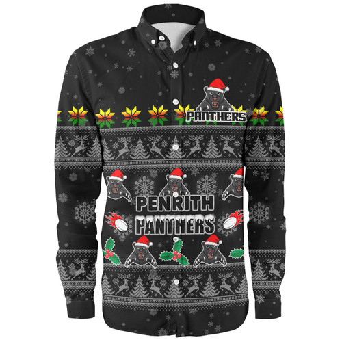 Penrith Panthers Christmas Custom Long Sleeve Shirt - Special Ugly Christmas Long Sleeve Shirt