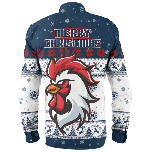 Sydney Roosters Christmas Custom Long Sleeve Shirt - Special Ugly Christmas Long Sleeve Shirt Sydney Roosters Christmas Custom Long Sleeve Shirt - Special Ugly Christmas Long Sleeve Shirt