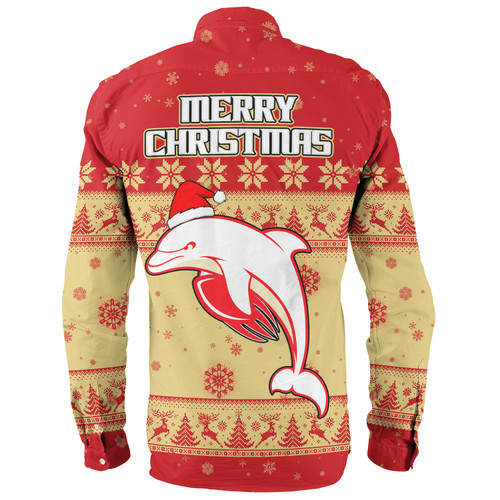 Redcliffe Dolphins Christmas Custom Long Sleeve Shirt - Special Ugly Christmas Long Sleeve Shirt Redcliffe Dolphins Christmas Custom Long Sleeve Shirt - Special Ugly Christmas Long Sleeve Shirt