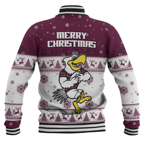 Manly Warringah Sea Eagles Christmas Custom Baseball Jacket - Special Ugly Christmas Baseball Jacket Manly Warringah Sea Eagles Christmas Custom Baseball Jacket - Special Ugly Christmas Baseball Jacket