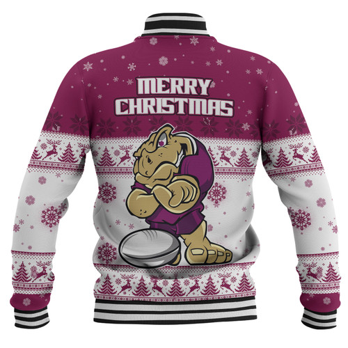Queensland Cane Toads Christmas Custom Baseball Jacket - Special Ugly Christmas Baseball Jacket Queensland Cane Toads Christmas Custom Baseball Jacket - Special Ugly Christmas Baseball Jacket