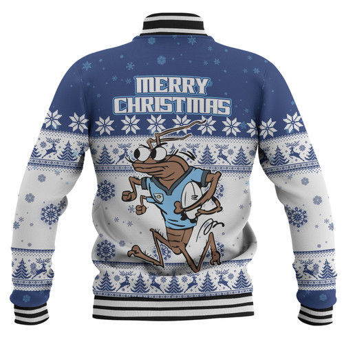 New South Wales Cockroaches Christmas Custom Baseball Jacket - Special Ugly Christmas Baseball Jacket New South Wales Cockroaches Christmas Custom Baseball Jacket - Special Ugly Christmas Baseball Jacket