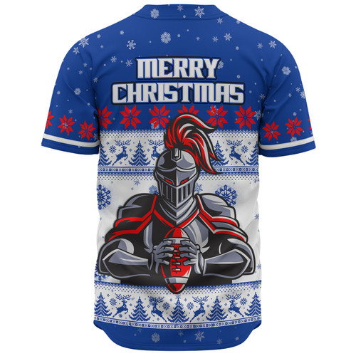 Newcastle Knights Christmas Custom Baseball Shirt - Special Ugly Christmas Baseball Shirt Newcastle Knights Christmas Custom Baseball Shirt - Special Ugly Christmas Baseball Shirt