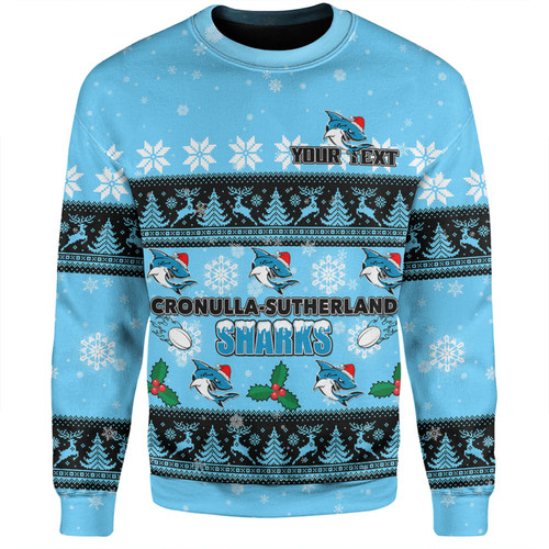 Cronulla-Sutherland Sharks Christmas Custom Sweatshirt - Special Ugly Christmas Sweatshirt Cronulla-Sutherland Sharks Christmas Custom Sweatshirt - Special Ugly Christmas Sweatshirt