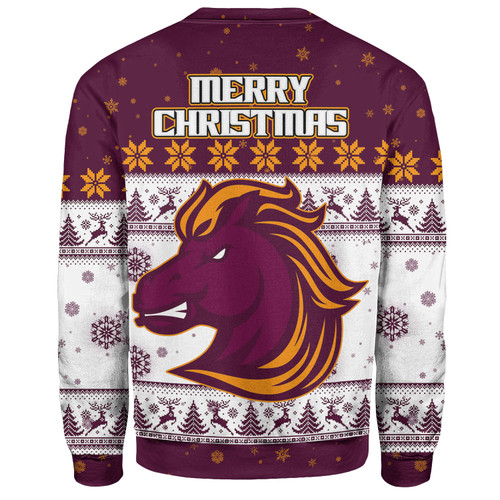 Brisbane Broncos Christmas Custom Sweatshirt - Special Ugly Christmas Sweatshirt Brisbane Broncos Christmas Custom Sweatshirt - Special Ugly Christmas Sweatshirt