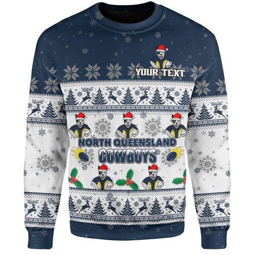 North Queensland Cowboys Christmas Custom Sweatshirt - Special Ugly Christmas Sweatshirt North Queensland Cowboys Christmas Custom Sweatshirt - Special Ugly Christmas Sweatshirt