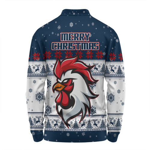 Sydney Roosters Christmas Custom Long Sleeve Polo Shirt - Special Ugly Christmas Long Sleeve Polo Shirt Sydney Roosters Christmas Custom Long Sleeve Polo Shirt - Special Ugly Christmas Long Sleeve Polo Shirt