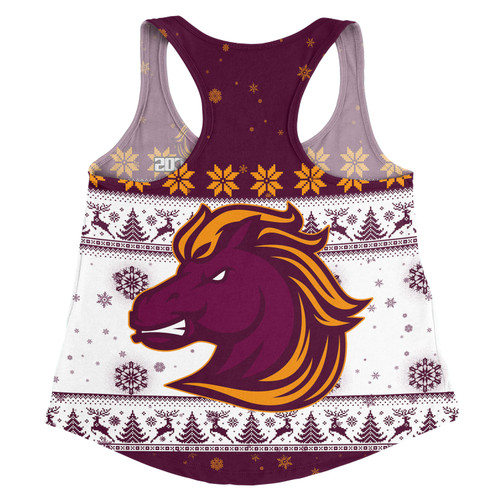Brisbane Broncos Christmas Custom Women Racerback Singlet - Special Ugly Christmas Women Racerback Singlet Brisbane Broncos Christmas Custom Women Racerback Singlet - Special Ugly Christmas Women Racerback Singlet