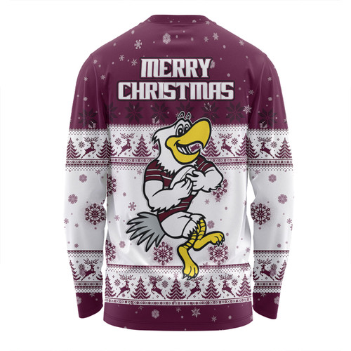 Manly Warringah Sea Eagles Christmas Custom Long Sleeve T-shirt - Special Ugly Christmas Long Sleeve T-shirt Manly Warringah Sea Eagles Christmas Custom Long Sleeve T-shirt - Special Ugly Christmas Long Sleeve T-shirt