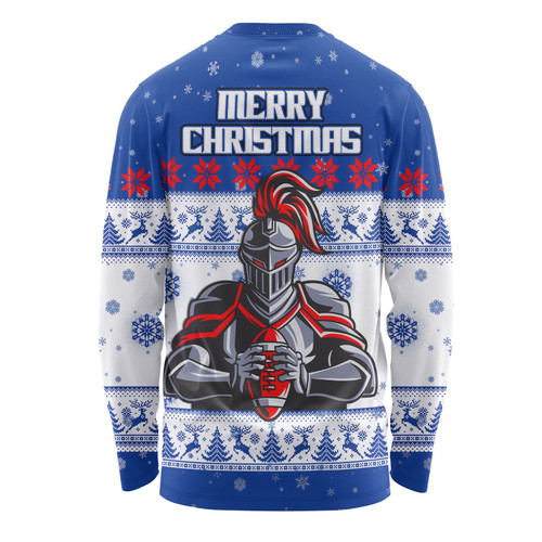 Newcastle Knights Christmas Custom Long Sleeve T-shirt - Special Ugly Christmas Long Sleeve T-shirt Newcastle Knights Christmas Custom Long Sleeve T-shirt - Special Ugly Christmas Long Sleeve T-shirt