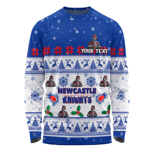 Newcastle Knights Christmas Custom Long Sleeve T-shirt - Special Ugly Christmas Long Sleeve T-shirt Newcastle Knights Christmas Custom Long Sleeve T-shirt - Special Ugly Christmas Long Sleeve T-shirt