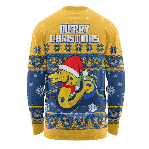 Parramatta Eels Christmas Custom Long Sleeve T-shirt - Special Ugly Christmas Long Sleeve T-shirt Parramatta Eels Christmas Custom Long Sleeve T-shirt - Special Ugly Christmas Long Sleeve T-shirt