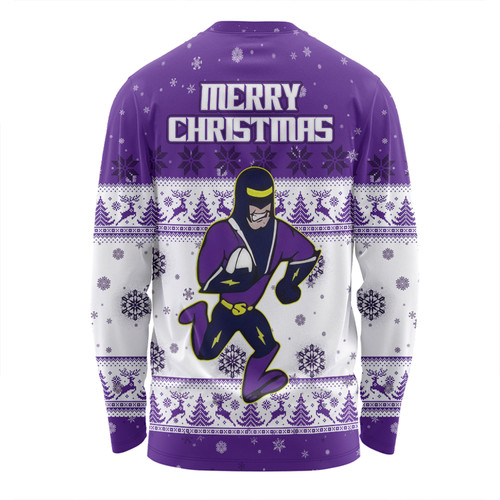 Melbourne Storm Christmas Custom Long Sleeve T-shirt - Special Ugly Christmas Long Sleeve T-shirt Melbourne Storm Christmas Custom Long Sleeve T-shirt - Special Ugly Christmas Long Sleeve T-shirt