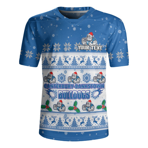 Canterbury-Bankstown Bulldogs Christmas Custom Rugby Jersey - Special Ugly Christmas Rugby Jersey Canterbury-Bankstown Bulldogs Christmas Custom Rugby Jersey - Special Ugly Christmas Rugby Jersey