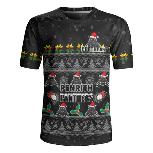 Penrith Panthers Christmas Custom Rugby Jersey - Special Ugly Christmas Rugby Jersey