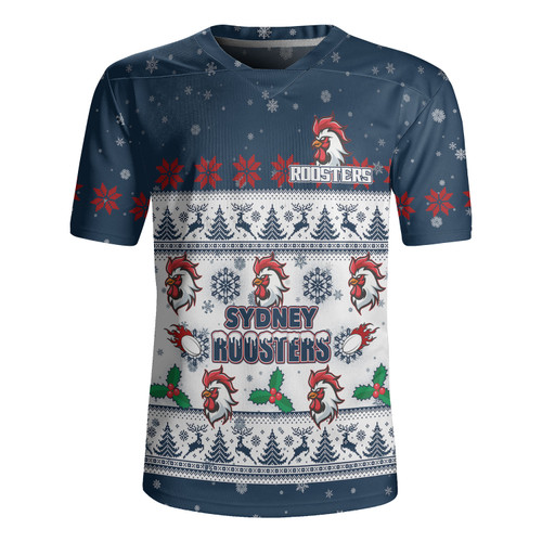 Sydney Roosters Christmas Custom Rugby Jersey - Special Ugly Christmas Rugby Jersey