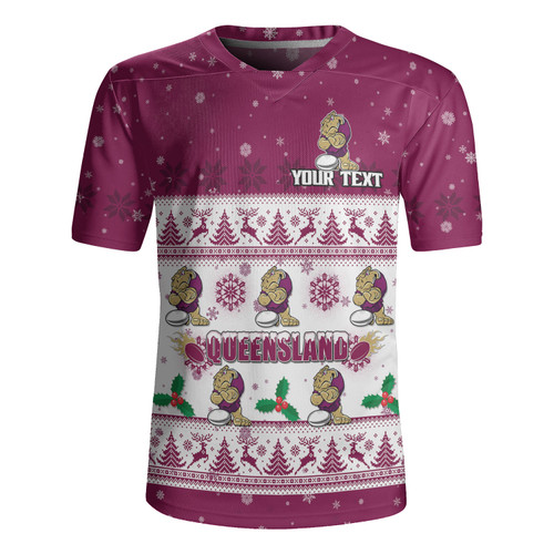 Queensland Cane Toads Christmas Custom Rugby Jersey - Special Ugly Christmas Rugby Jersey Queensland Cane Toads Christmas Custom Rugby Jersey - Special Ugly Christmas Rugby Jersey