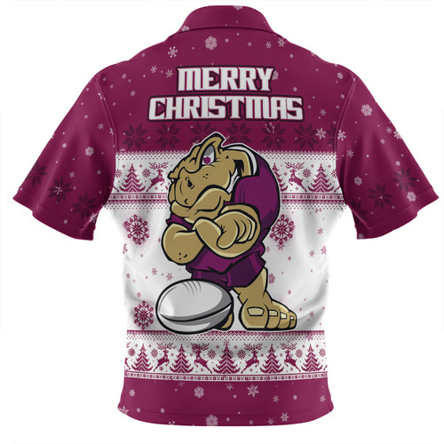 Queensland Cane Toads Christmas Custom Zip Polo Shirt - Special Ugly Christmas Zip Polo Shirt Queensland Cane Toads Christmas Custom Zip Polo Shirt - Special Ugly Christmas Zip Polo Shirt
