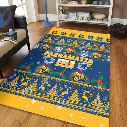 Parramatta Eels Christmas Area Rug - Special Ugly Christmas Area Rug Parramatta Eels Christmas Area Rug - Special Ugly Christmas Area Rug
