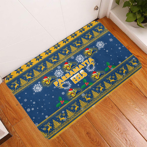 Parramatta Eels Christmas Doormat - Special Ugly Christmas Doormat Parramatta Eels Christmas Doormat - Special Ugly Christmas Doormat