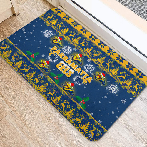 Parramatta Eels Christmas Doormat - Special Ugly Christmas Doormat Parramatta Eels Christmas Doormat - Special Ugly Christmas Doormat