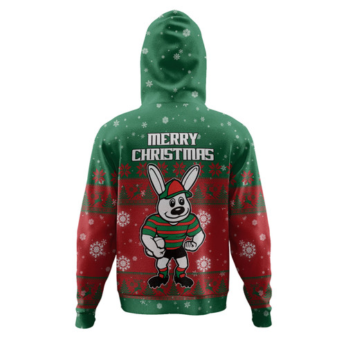 South Sydney Rabbitohs Custom Hoodie - Special Ugly Christmas Hoodie South Sydney Rabbitohs Custom Hoodie - Special Ugly Christmas Hoodie