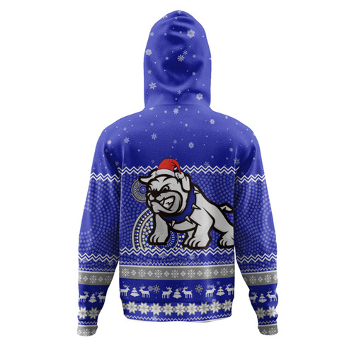 Canterbury-Bankstown Bulldogs Christmas Custom Hoodie - Ugly Xmas And Aboriginal Patterns For Die Hard Fan Hoodie Canterbury-Bankstown Bulldogs Christmas Custom Hoodie - Ugly Xmas And Aboriginal Patterns For Die Hard Fan Hoodie