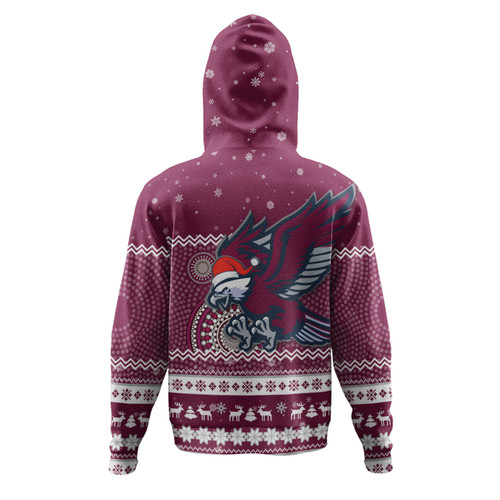 Manly Warringah Sea Eagles Christmas Custom Hoodie - Ugly Xmas And Aboriginal Patterns For Die Hard Fan Hoodie Manly Warringah Sea Eagles Christmas Custom Hoodie - Ugly Xmas And Aboriginal Patterns For Die Hard Fan Hoodie