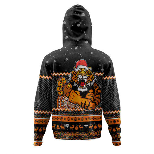 Wests Tigers Christmas Custom Hoodie - Ugly Xmas And Aboriginal Patterns For Die Hard Fan Hoodie Wests Tigers Christmas Custom Hoodie - Ugly Xmas And Aboriginal Patterns For Die Hard Fan Hoodie