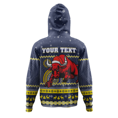 North Queensland Cowboys Christmas Custom Hoodie - Ugly Xmas And Aboriginal Patterns For Die Hard Fan Hoodie North Queensland Cowboys Christmas Custom Hoodie - Ugly Xmas And Aboriginal Patterns For Die Hard Fan Hoodie