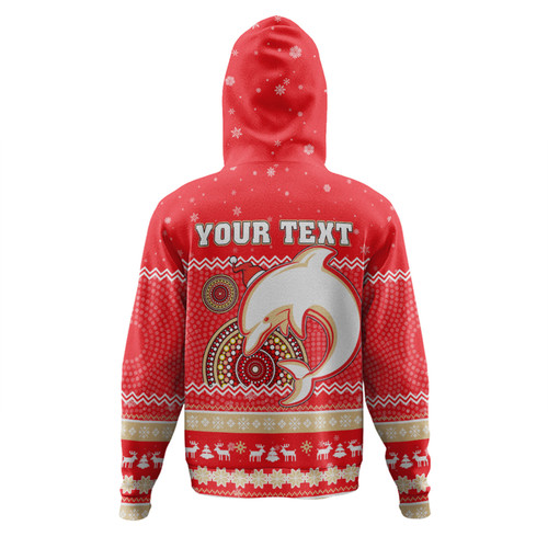 Redcliffe Dolphins Christmas Custom Hoodie - Ugly Xmas And Aboriginal Patterns For Die Hard Fan Hoodie Redcliffe Dolphins Christmas Custom Hoodie - Ugly Xmas And Aboriginal Patterns For Die Hard Fan Hoodie