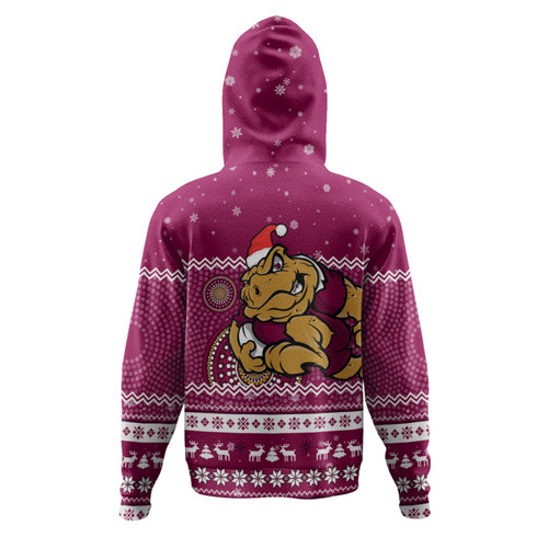 Queensland Cane Toads Christmas Custom Hoodie - Ugly Xmas And Aboriginal Patterns For Die Hard Fan Hoodie Queensland Cane Toads Christmas Custom Hoodie - Ugly Xmas And Aboriginal Patterns For Die Hard Fan Hoodie