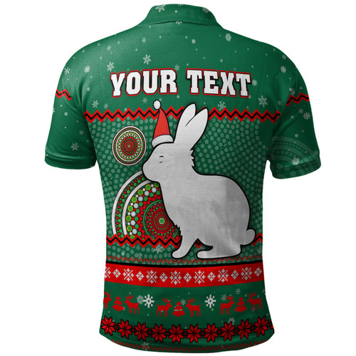 South Sydney Rabbitohs Custom Polo Shirt - Ugly Xmas And Aboriginal Patterns For Die Hard Fan Polo Shirt South Sydney Rabbitohs Custom Polo Shirt - Ugly Xmas And Aboriginal Patterns For Die Hard Fan Polo Shirt