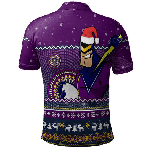 Melbourne Storm Christmas Custom Polo Shirt - Ugly Xmas And Aboriginal Patterns For Die Hard Fan Polo Shirt Melbourne Storm Christmas Custom Polo Shirt - Ugly Xmas And Aboriginal Patterns For Die Hard Fan Polo Shirt