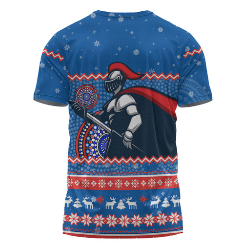 Newcastle Knights Christmas Custom T-shirt - Ugly Xmas And Aboriginal Patterns For Die Hard Fan T-shirt Newcastle Knights Christmas Custom T-shirt - Ugly Xmas And Aboriginal Patterns For Die Hard Fan T-shirt
