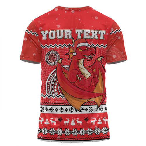St. George Illawarra Dragons Christmas Custom T-shirt - Ugly Xmas And Aboriginal Patterns For Die Hard Fan T-shirt St. George Illawarra Dragons Christmas Custom T-shirt - Ugly Xmas And Aboriginal Patterns For Die Hard Fan T-shirt