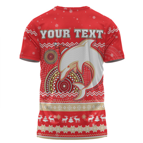 Redcliffe Dolphins Christmas Custom T-shirt - Ugly Xmas And Aboriginal Patterns For Die Hard Fan T-shirt Redcliffe Dolphins Christmas Custom T-shirt - Ugly Xmas And Aboriginal Patterns For Die Hard Fan T-shirt