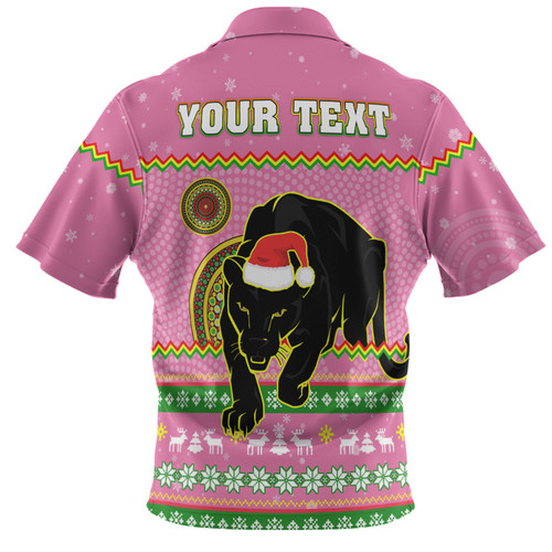 Penrith Panthers Christmas Custom Hawaiian Shirt - Ugly Xmas And Aboriginal Patterns For Die Hard Fan Hawaiian Shirt Penrith Panthers Christmas Custom Hawaiian Shirt - Ugly Xmas And Aboriginal Patterns For Die Hard Fan Hawaiian Shirt