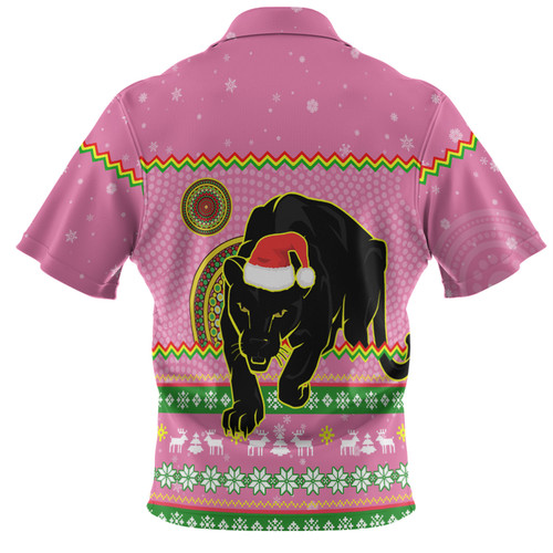 Penrith Panthers Christmas Custom Hawaiian Shirt - Ugly Xmas And Aboriginal Patterns For Die Hard Fan Hawaiian Shirt Penrith Panthers Christmas Custom Hawaiian Shirt - Ugly Xmas And Aboriginal Patterns For Die Hard Fan Hawaiian Shirt