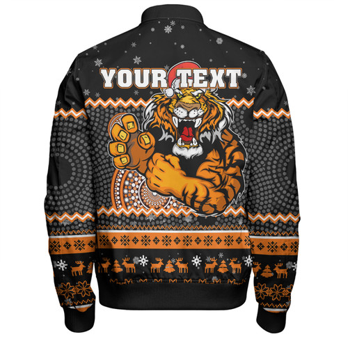 Wests Tigers Christmas Custom Bomber Jacket - Ugly Xmas And Aboriginal Patterns For Die Hard Fan Bomber Jacket Wests Tigers Christmas Custom Bomber Jacket - Ugly Xmas And Aboriginal Patterns For Die Hard Fan Bomber Jacket