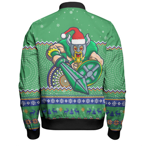 Canberra Raiders Christmas Custom Bomber Jacket - Ugly Xmas And Aboriginal Patterns For Die Hard Fan Bomber Jacket Canberra Raiders Christmas Custom Bomber Jacket - Ugly Xmas And Aboriginal Patterns For Die Hard Fan Bomber Jacket