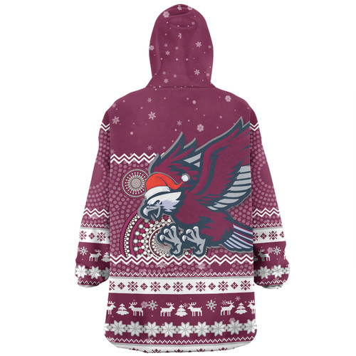 Manly Warringah Sea Eagles Christmas Custom Snug Hoodie - Ugly Xmas And Aboriginal Patterns For Die Hard Fan Snug Hoodie Manly Warringah Sea Eagles Christmas Custom Snug Hoodie - Ugly Xmas And Aboriginal Patterns For Die Hard Fan Snug Hoodie