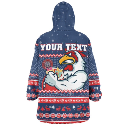 Sydney Roosters Christmas Custom Snug Hoodie - Ugly Xmas And Aboriginal Patterns For Die Hard Fan Snug Hoodie Sydney Roosters Christmas Custom Snug Hoodie - Ugly Xmas And Aboriginal Patterns For Die Hard Fan Snug Hoodie