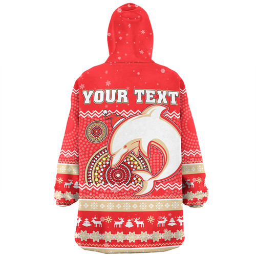 Redcliffe Dolphins Christmas Custom Snug Hoodie - Ugly Xmas And Aboriginal Patterns For Die Hard Fan Snug Hoodie Redcliffe Dolphins Christmas Custom Snug Hoodie - Ugly Xmas And Aboriginal Patterns For Die Hard Fan Snug Hoodie