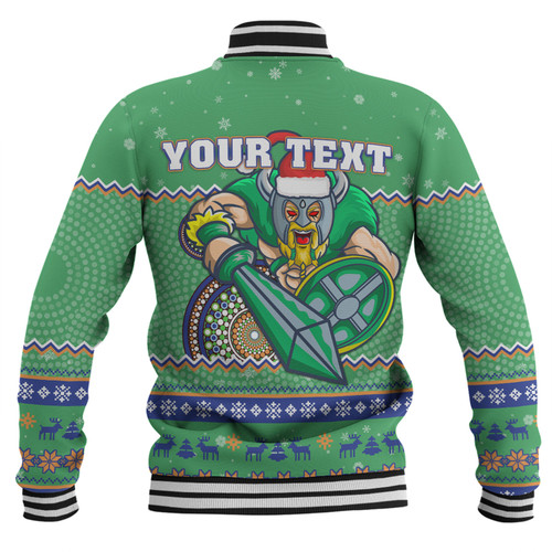 Canberra Raiders Christmas Custom Baseball Jacket - Ugly Xmas And Aboriginal Patterns For Die Hard Fan Baseball Jacket Canberra Raiders Christmas Custom Baseball Jacket - Ugly Xmas And Aboriginal Patterns For Die Hard Fan Baseball Jacket